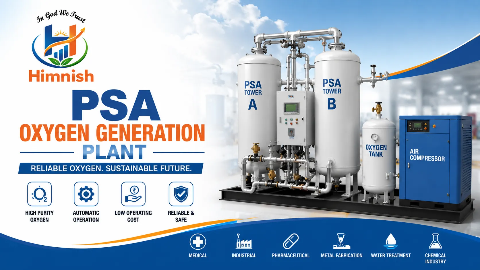 You are currently viewing PSA Oxygen Generation Plant: Working Principle & Applications